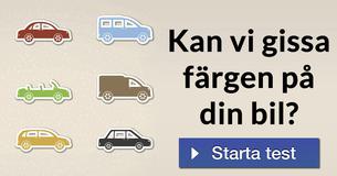 Kan vi gissa färgen på din bil?