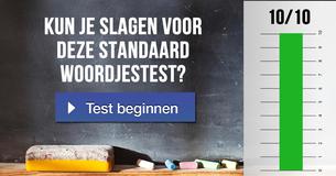 Kun je slagen voor deze standaard woordjestest? 