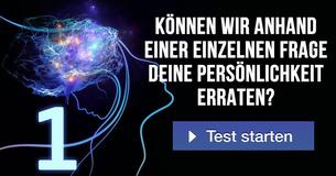 Können wir anhand einer einzelnen Frage Deine Persönlichkeit erraten?