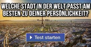 Welche Stadt in der Welt passt am besten zu deiner Persönlichkeit?