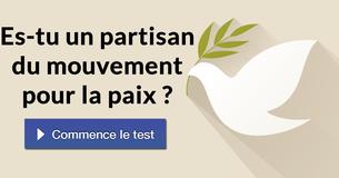 Es-tu un partisan du mouvement pour la paix ?