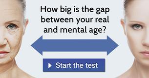 How big is the gap between your real and mental age?