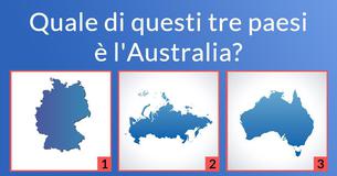 Quanti paesi sai distinguere dalla forma?