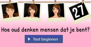 Hoe oud denken mensen dat je bent?