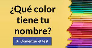 ¿Qué color tiene tu nombre?