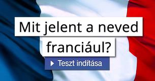 Mit jelent a neved franciául?  