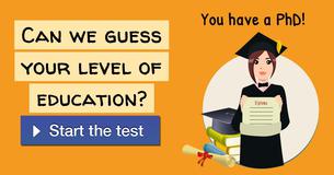 Can we guess your level of education?