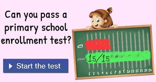 Can you pass a primary school enrollment test?