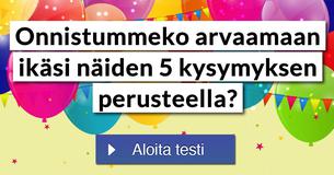 Onnistummeko arvaamaan ikäsi näiden 5 kysymyksen perusteella?