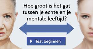 Hoe groot is het gat tussen je echte en je mentale leeftijd?