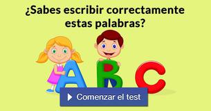¿Sabes escribir correctamente estas palabras?