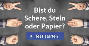 Bist du Schere, Stein oder Papier?