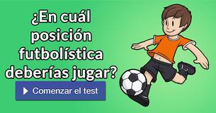 ¿En cuál posición futbolística deberías jugar?