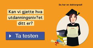 Kan vi gjette hva utdanningsnivået ditt er?