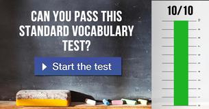 Can you pass this standard vocabulary test?
