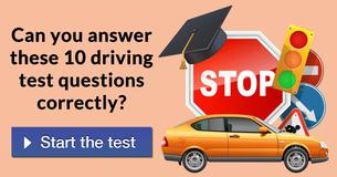 Can you answer these 10 driving test questions correctly?