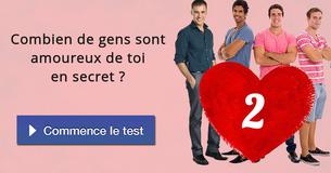 Combien de gens sont amoureux de toi en secret ?