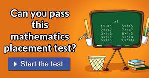 Can you pass this mathematics placement test?