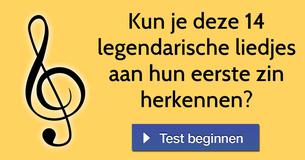 Kun je deze 14 legendarische liedjes aan hun eerste zin herkennen? 
