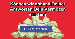 Können wir anhand Deiner Antworten Dein Vermögen erraten?