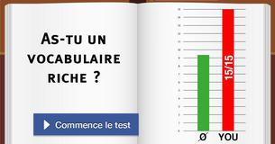 As-tu un vocabulaire riche ?