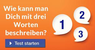 Wie kann man Dich mit drei Worten beschreiben? 