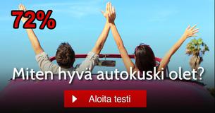 Miten hyvä autokuski olet?