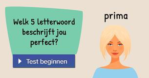 Welk 5 letterwoord beschrijft jou perfect?