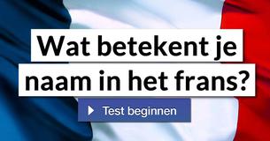 Wat betekent je naam in het frans?