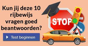 Kun jij deze 10 rijbewijs vragen goed beantwoorden? 