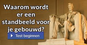Waarom wordt er een standbeeld voor je gebouwd?