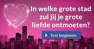 In welke grote stad zul jij je grote liefde ontmoeten?