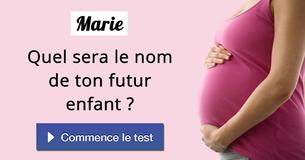 Quel sera le nom de ton futur enfant ?