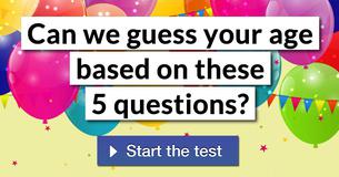 Can we guess your age based on these 5 questions?