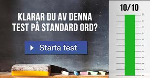 Klarar du av denna test på standard ord?