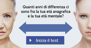 Quanti anni di differenza ci sono fra la tua età anagrafica e la tua età mentale?
