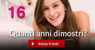Quanti anni dimostri?