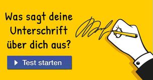 Was sagt deine Unterschrift über dich aus?