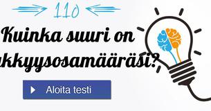 Kuinka suuri on älykkyysosamääräsi?