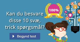 Kan du besvare disse 10 svæ, trick spørgsmål?