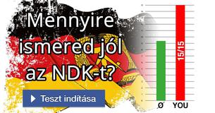 Mennyire ismered jól az NDK-t?     