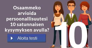 Osaammeko arvioida persoonallisuutesi 10 satunnaisen kysymyksen avulla?