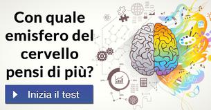 Con quale emisfero del cervello pensi di più?
