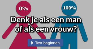 Denk je als een man of als een vrouw?
