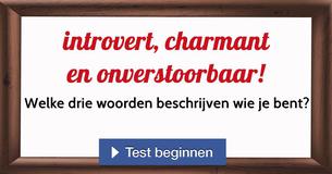 Welke drie woorden beschrijven wie je bent?