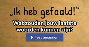 Wat zouden jouw laatste woorden kunnen zijn?