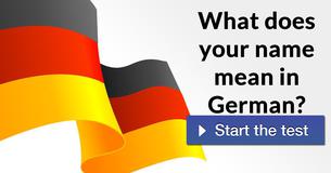 What does your name mean in German?