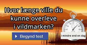 Hvor længe ville du kunne overleve i vildmarken?