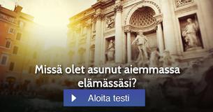 Missä olet asunut aiemmassa elämässäsi?