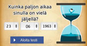 Kuinka paljon aikaa sinulla on vielä jäljellä?